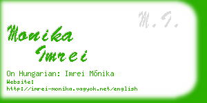 monika imrei business card